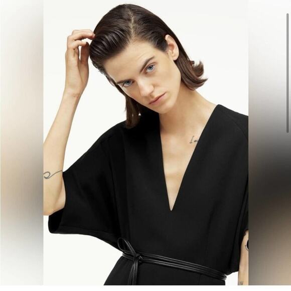 Zara Black NARCISO RODRIGUEZ MIDI DRESS Size Small - Picture 4 of 7